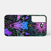 Trippy Deer Skull Samsung Galaxy Hoesje (Achterkant horizontaal)