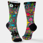 Trippy Dino sokken (Gebogen)
