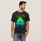Trippy DJ Beer Gift Ravers Techno House Panda T-shirt (Voorkant volledig)