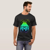 Trippy DJ Beer Ravers Techno House Psychedelic Pan T-shirt (Voorkant volledig)