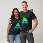 Trippy DJ Beer Ravers Techno House Psychedelic Pan T-shirt (Unisex)