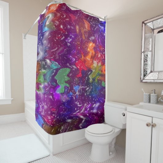 Trippy Douchegordijn (In situ)