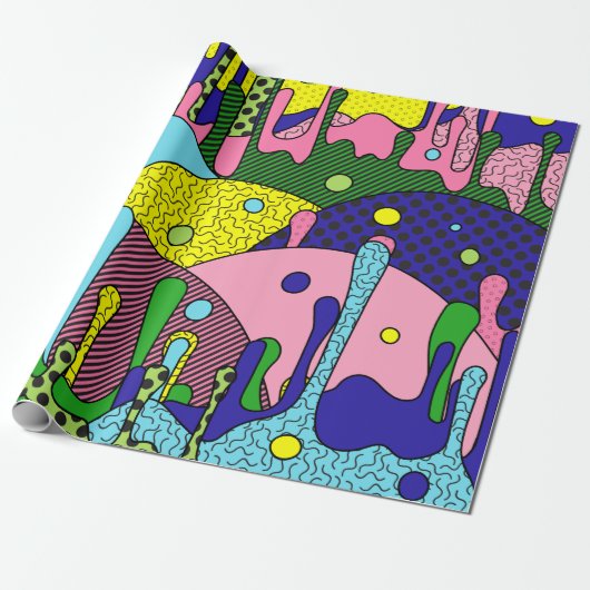 Trippy Drippy Cadeaupapier (Uitgerold)