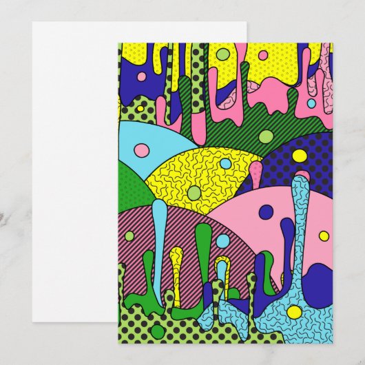 Trippy Drippy Feestdagenkaart (Voorkant / Achterkant)