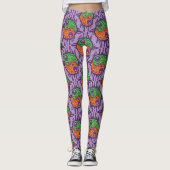 Trippy Drippy Frog Yin Yang Leggings (Voorkant)