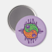 Trippy Drippy Frog Yin Yang Magneet (Voorkant / Achterkant)