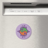 Trippy Drippy Frog Yin Yang Magneet (Insitu (Vaatwasser))