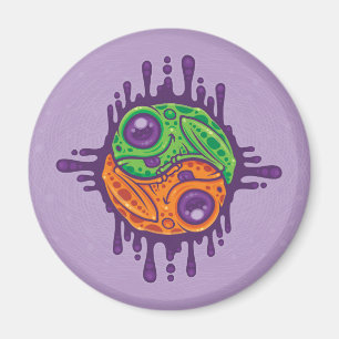 Trippy Drippy Frog Yin Yang Magneet