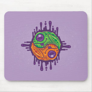 Trippy Drippy Frog Yin Yang Muismat