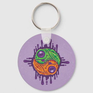 Trippy Drippy Frog Yin Yang Sleutelhanger