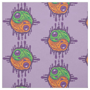 Trippy Drippy Frog Yin Yang Stof