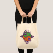 Trippy Drippy Frog Yin Yang Tote Bag (Voorkant (product))