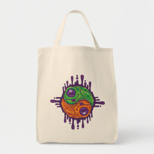 Trippy Drippy Frog Yin Yang Tote Bag