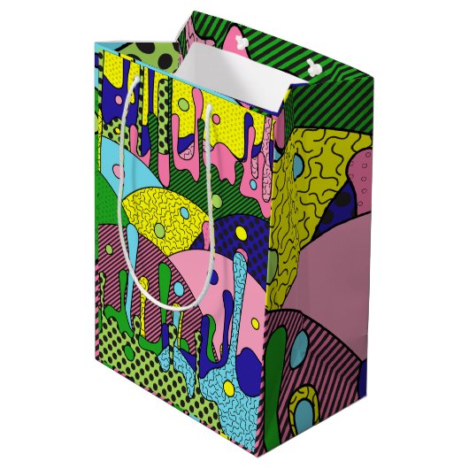 Trippy Drippy Medium Cadeauzakje (Achterkant Gekanteld)
