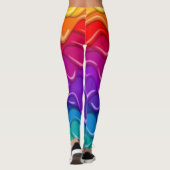 Trippy Drippy Rainbow Pride Leggings (Achterkant)