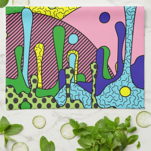 Trippy Drippy Theedoek (Gevouwen)