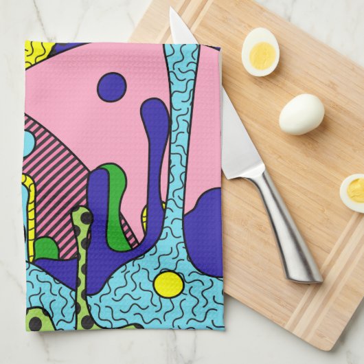 Trippy Drippy Theedoek (Quarter Fold)