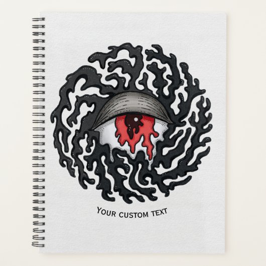 Trippy Eye met tentakels - Trippy Surrealistische Planner (Voorkant)