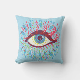 Trippy Eye Psychedelic Art Kussen
