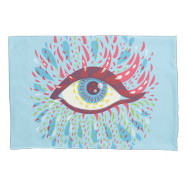 Trippy Eye Psychedelic Art Kussensloop