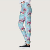 Trippy Eye Psychedelic Art Leggings (Links)