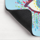 Trippy Eye Psychedelic Art Muismat (Hoek)