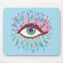 Trippy Eye Psychedelic Art Muismat