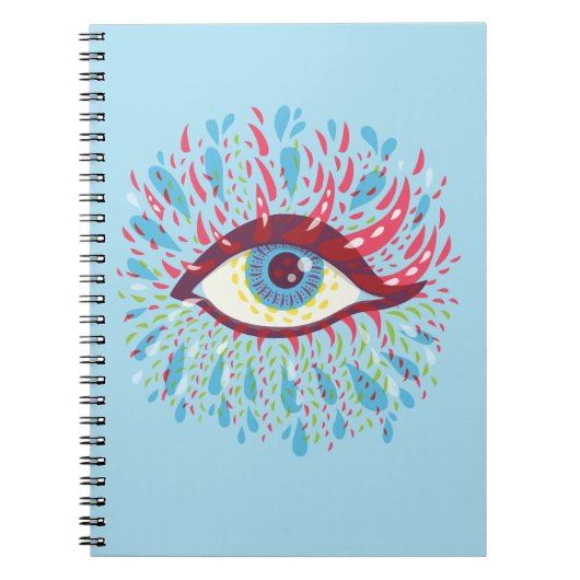 Trippy Eye Psychedelic Art Notitieboek (Voorkant)