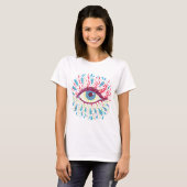 Trippy Eye Psychedelic Art T-shirt (Voorkant volledig)