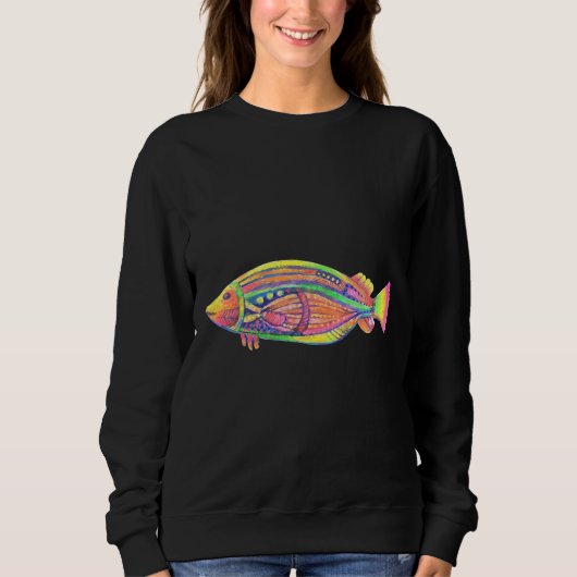 Trippy Fish Trui (Voorkant)