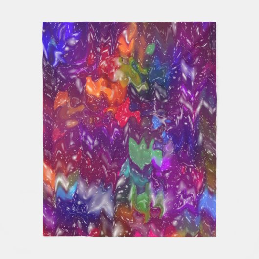 Trippy Fleece Deken (Voorkant)