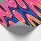 Trippy Florescent Twirls Cadeaupapier (Hoek)