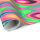 Trippy Florescent Twirls Cadeaupapier (Rol Hoek)