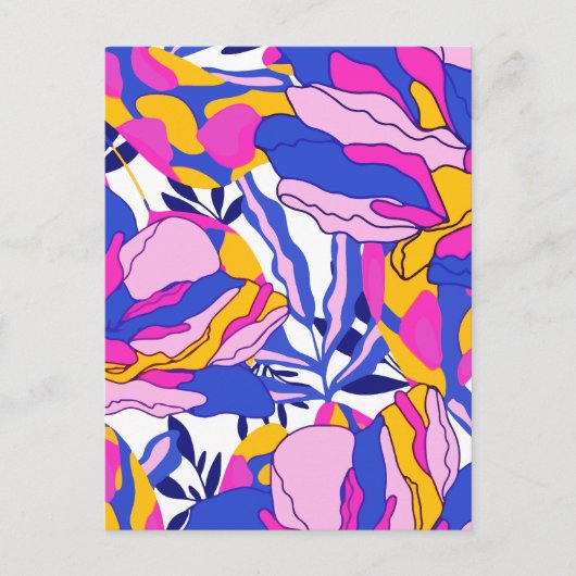 Trippy Flower Feestdagenkaart (Voorkant)