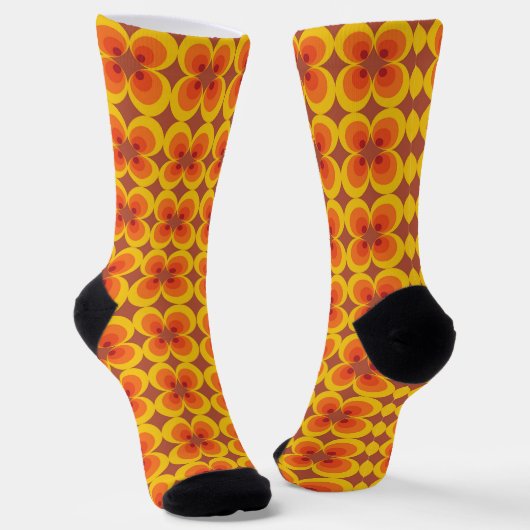 Trippy Flowers Sokken (Gebogen)