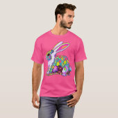 Trippy Forest Rave Psychedelic Konijn Edm Tekk T-shirt (Voorkant volledig)