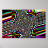 trippy fractal square poster (Voorkant)