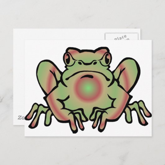 Trippy Frog Briefkaart (Voorkant / Achterkant)
