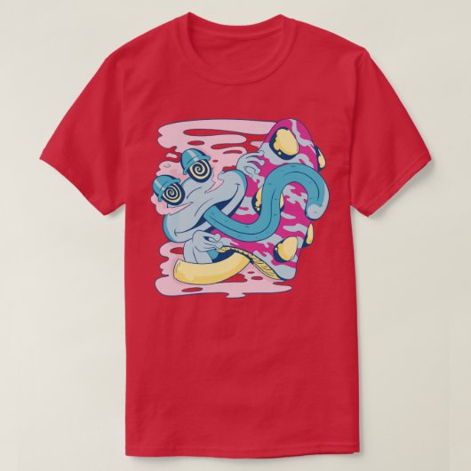 Trippy frog-paddenstoel t-shirt (Design voorkant)