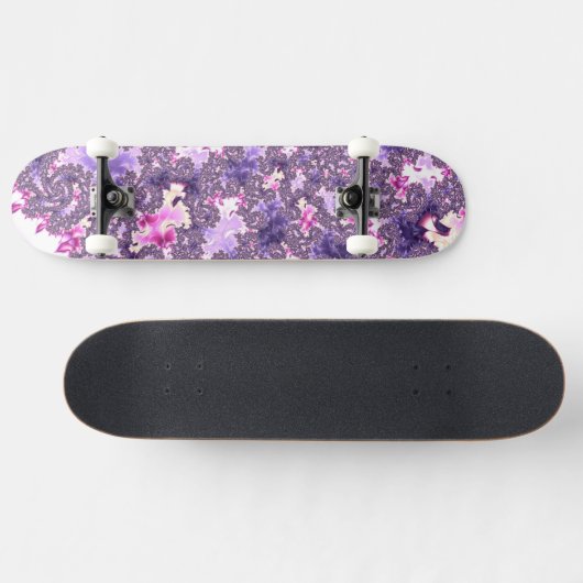 Trippy Funky Boho Groovy Pastel Spiraal Fractal Ar Persoonlijk Skateboard (Horizontaal)