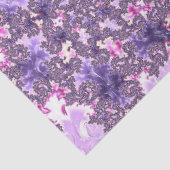 Trippy Funky Boho Groovy Pastel Spiraal Fractal Ar Tissuepapier (Detail)