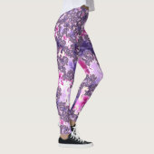 Trippy Funky Boho Groovy Pastel Spiraal Fractale K Leggings (Rechts)