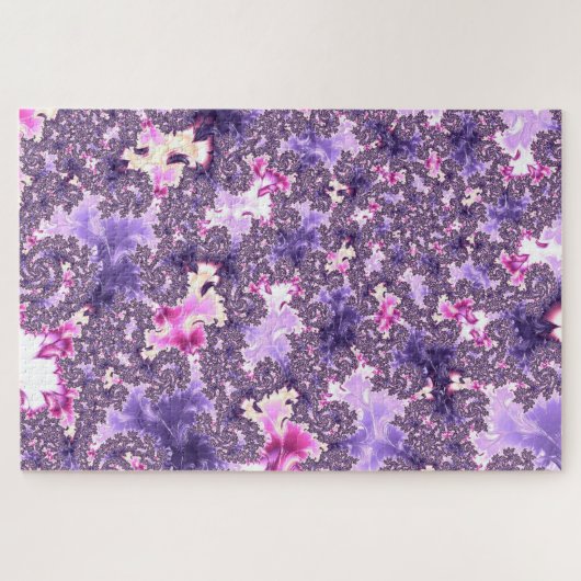 Trippy Funky Boho Pastel Spiral Fractal Art Legpuzzel (Horizontaal)