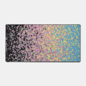 Trippy Funky Gepixeldeerde Polygender Pride Vlag Bureaumat (Voorkant)