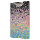 Trippy Funky Gepixeldeerde Polygender Pride Vlag Klembord (Links)
