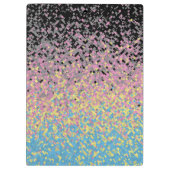 Trippy Funky Gepixeldeerde Polygender Pride Vlag Klembord (Achterkant)