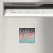 Trippy Funky Gepixeldeerde Polygender Pride Vlag Magneet (Insitu (Vaatwasser))