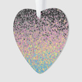 Trippy Funky Gepixeldeerde Polygender Pride Vlag Ornament (voorkant)