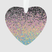 Trippy Funky Gepixeldeerde Polygender Pride Vlag Ornament (achterkant)