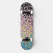 Trippy Funky Gepixeldeerde Polygender Pride Vlag Persoonlijk Skateboard (Voorkant)